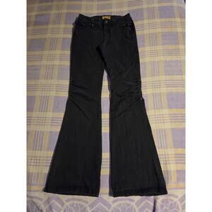 Vintage 90s Y2k Gasoline Womens Pants Size 3 / 26 x 32 Low Rise Flare Hardware